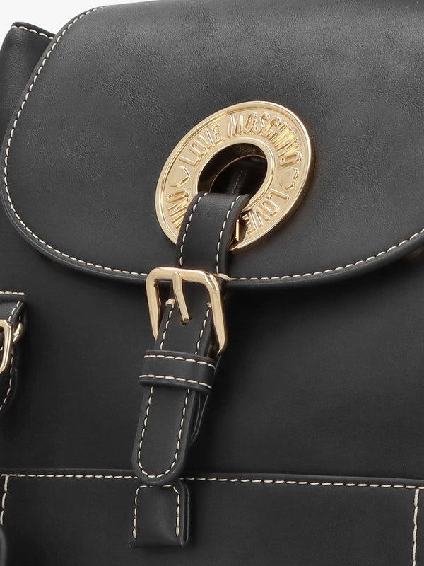 Logo Eyelet Nero Backpack