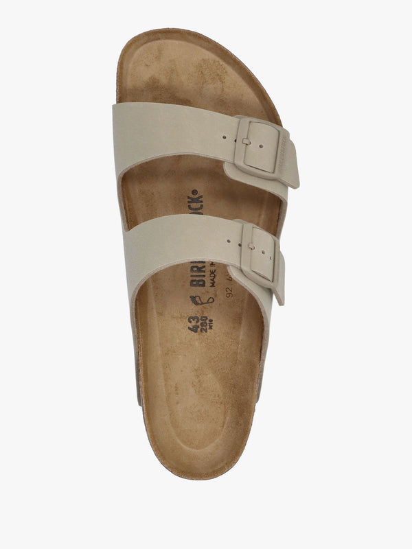 Men's Arizona Birko-Flor Faded Khaki Two Bar Mules