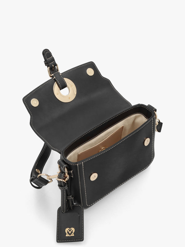 Logo Eyelet Nero Shoulder Bag