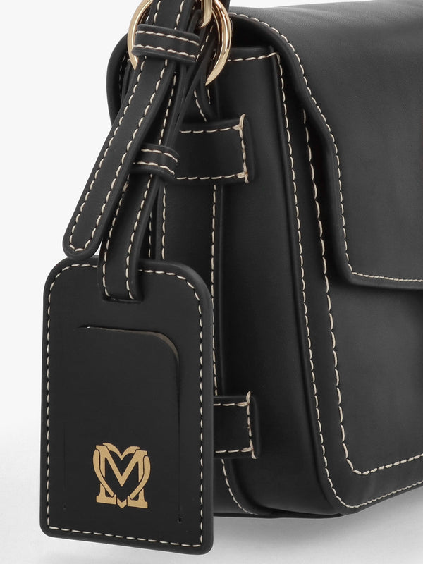 Logo Eyelet Nero Shoulder Bag
