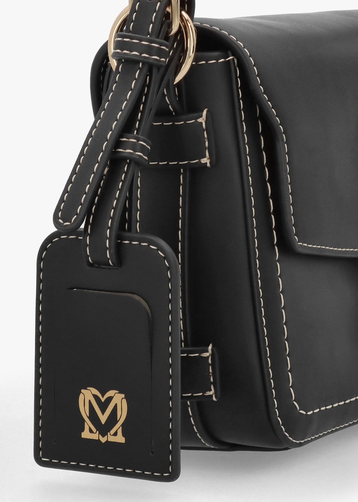 Logo Eyelet Nero Shoulder Bag