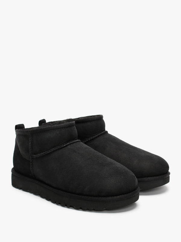Classic Ultra Mini Black Twinface Boots