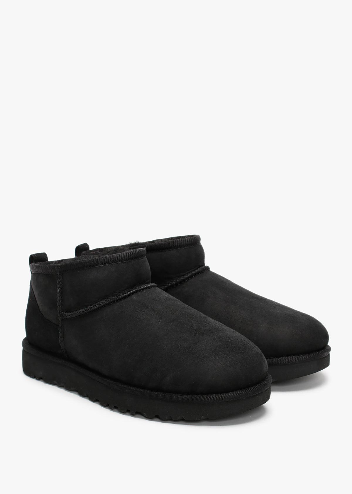 Classic Ultra Mini Black Twinface Boots