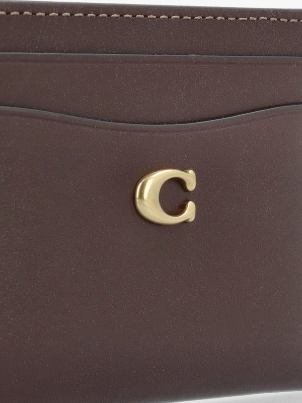 Essentials Maple Leather Card Case