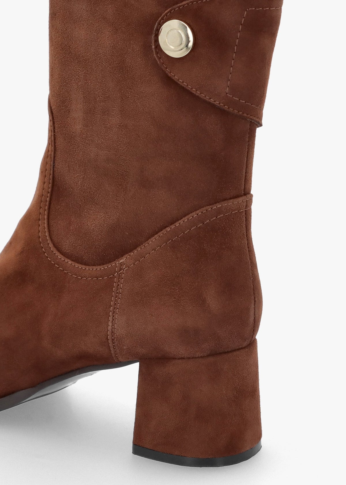 Payton Tan Suede Block Heel Ankle Boots