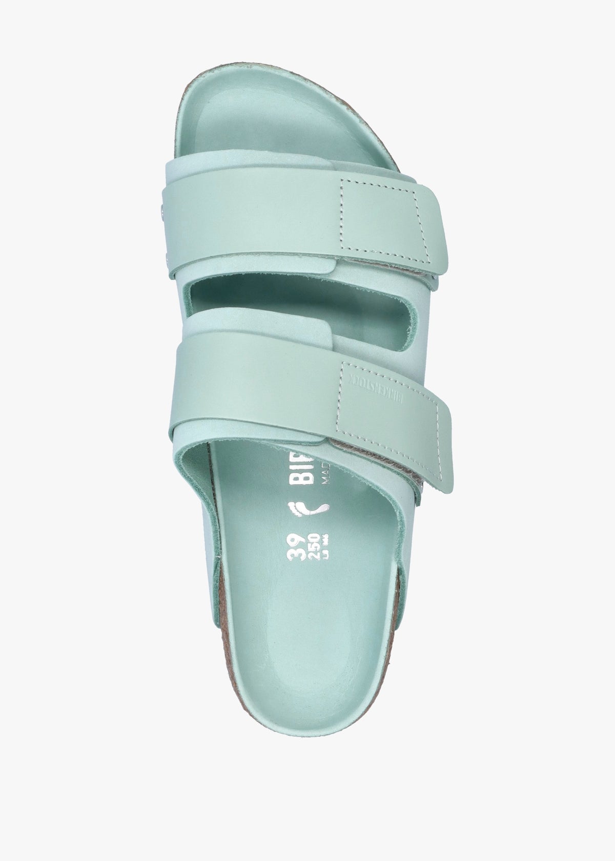 Uji Surf Green Nubuck Leather Two Bar Mules