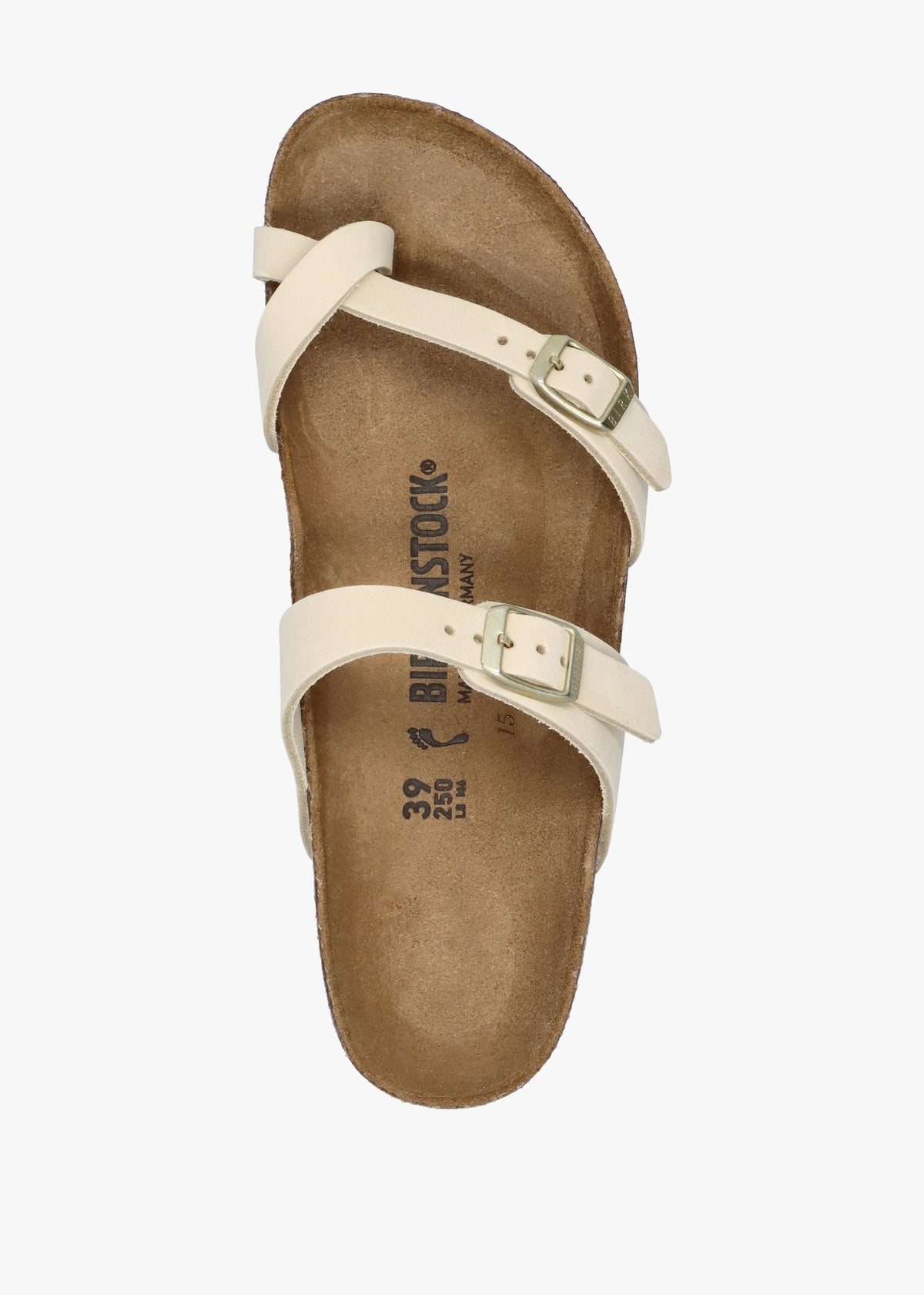 Mayari Ecru Nubuck Leather Sandals