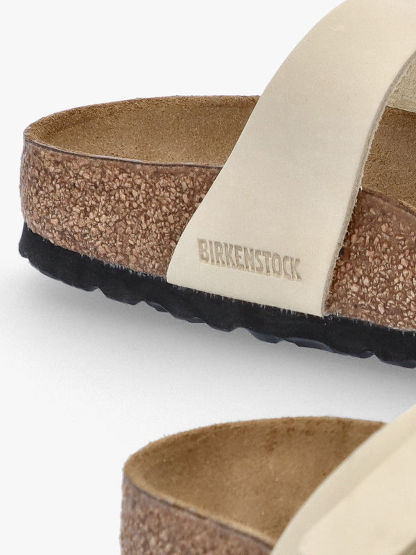 Mayari Ecru Nubuck Leather Sandals