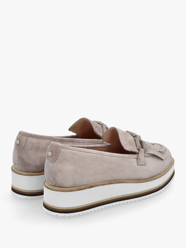 Fernnanda Taupe Suede Loafers