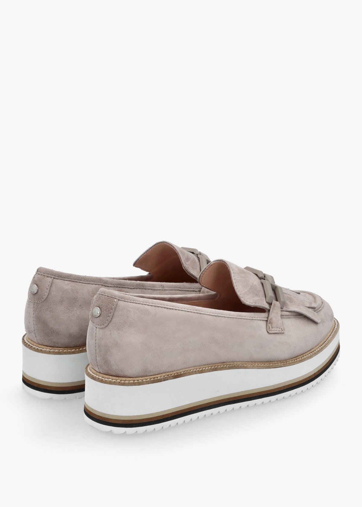 Fernnanda Taupe Suede Loafers