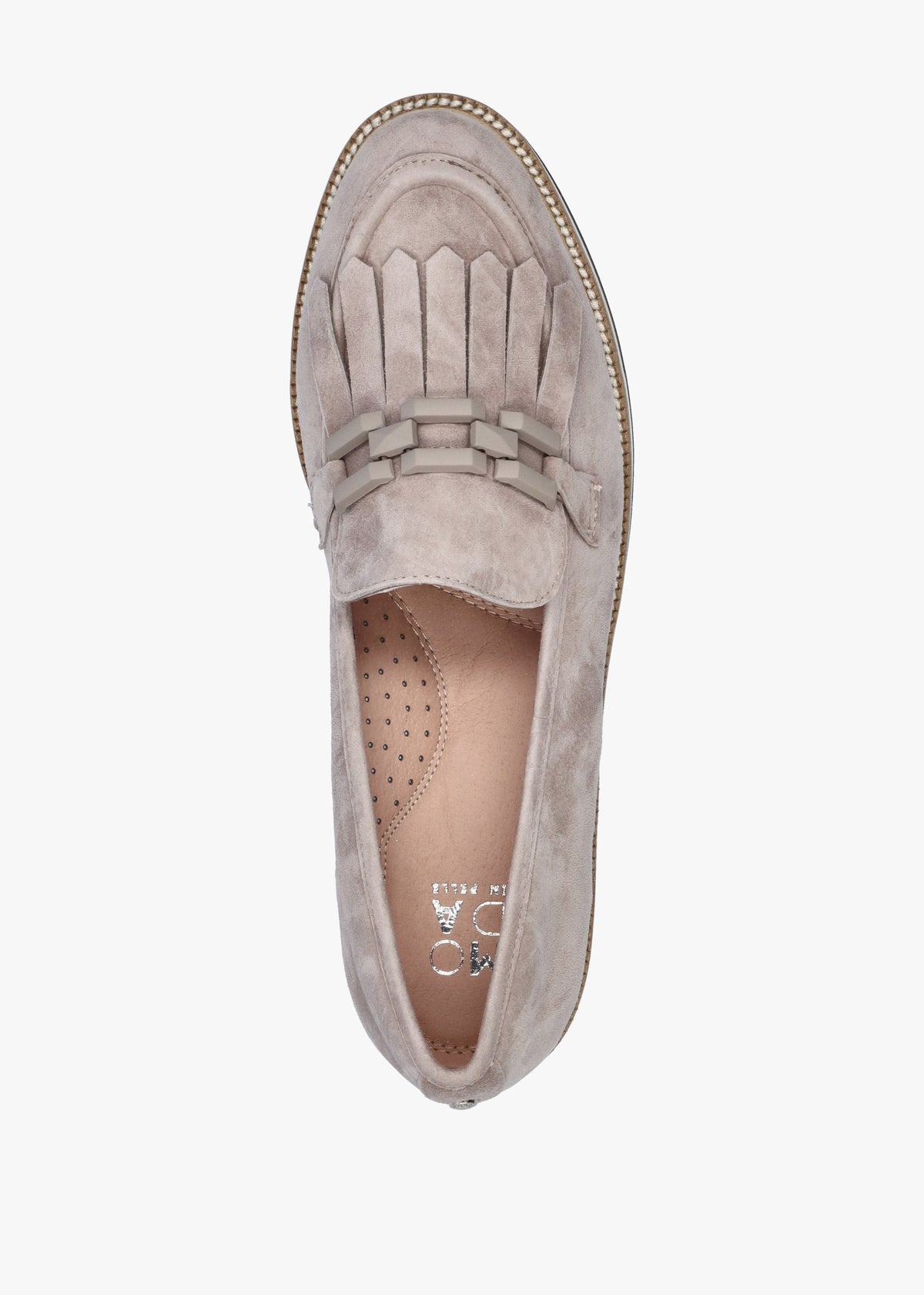 Fernnanda Taupe Suede Loafers