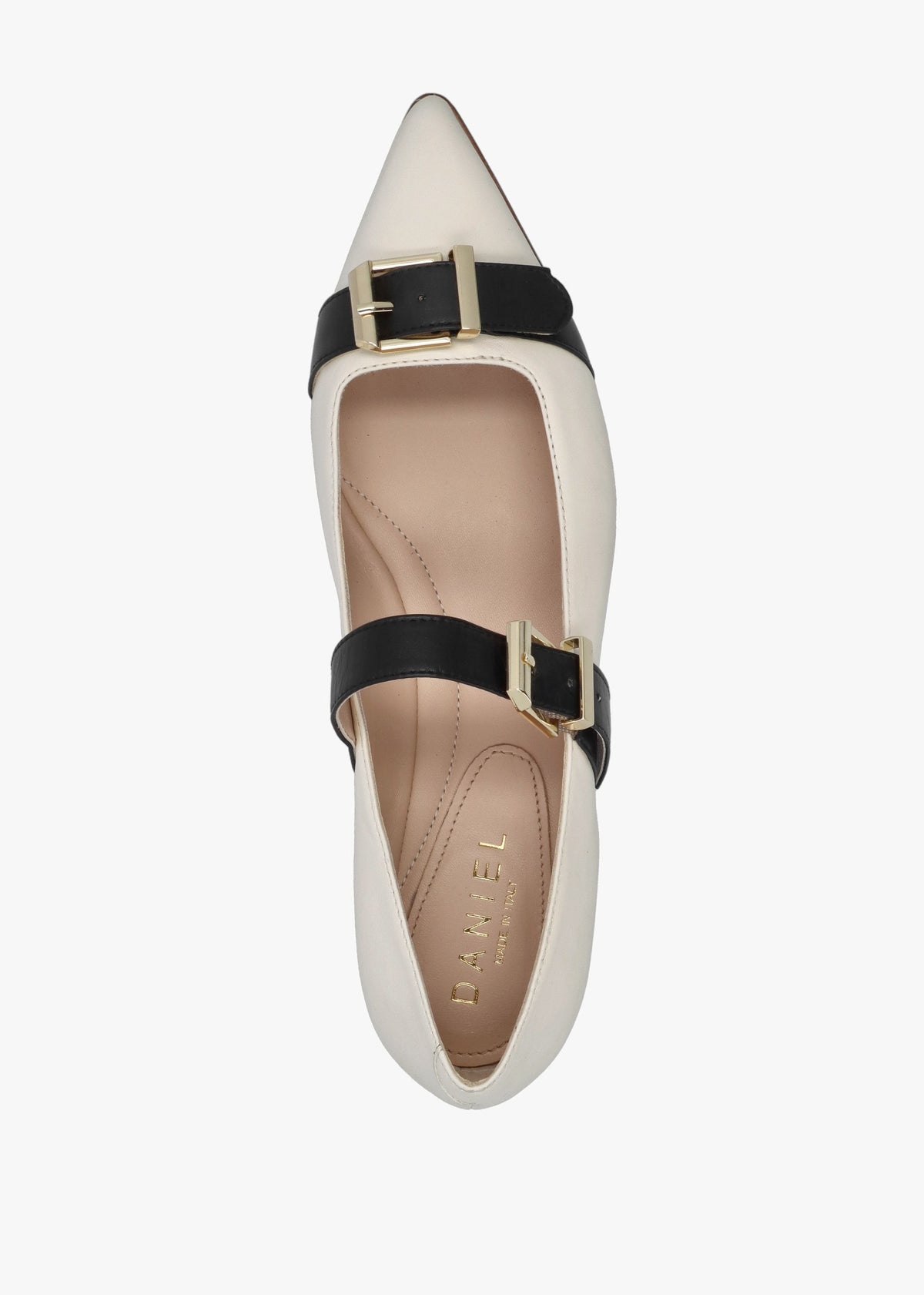 Nancy White Leather Pointed Toe Pumps