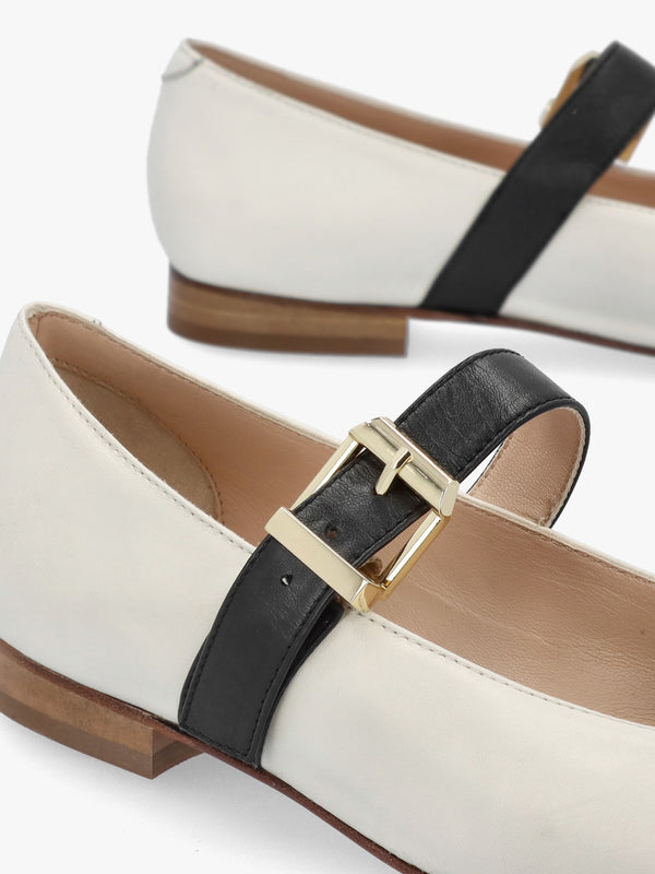 Nancy White Leather Pointed Toe Pumps