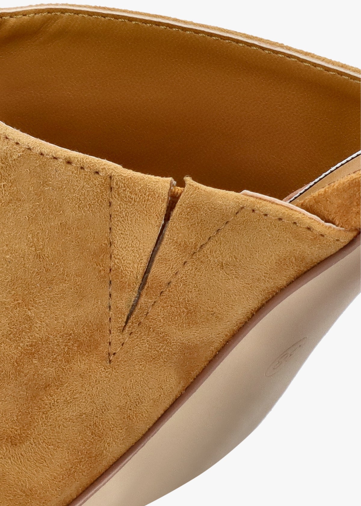 Villa Loki Mustard Suede Block Heel Mules
