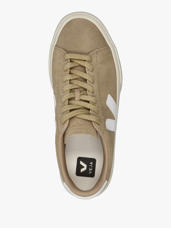 Campo Suede Dune White Trainers
