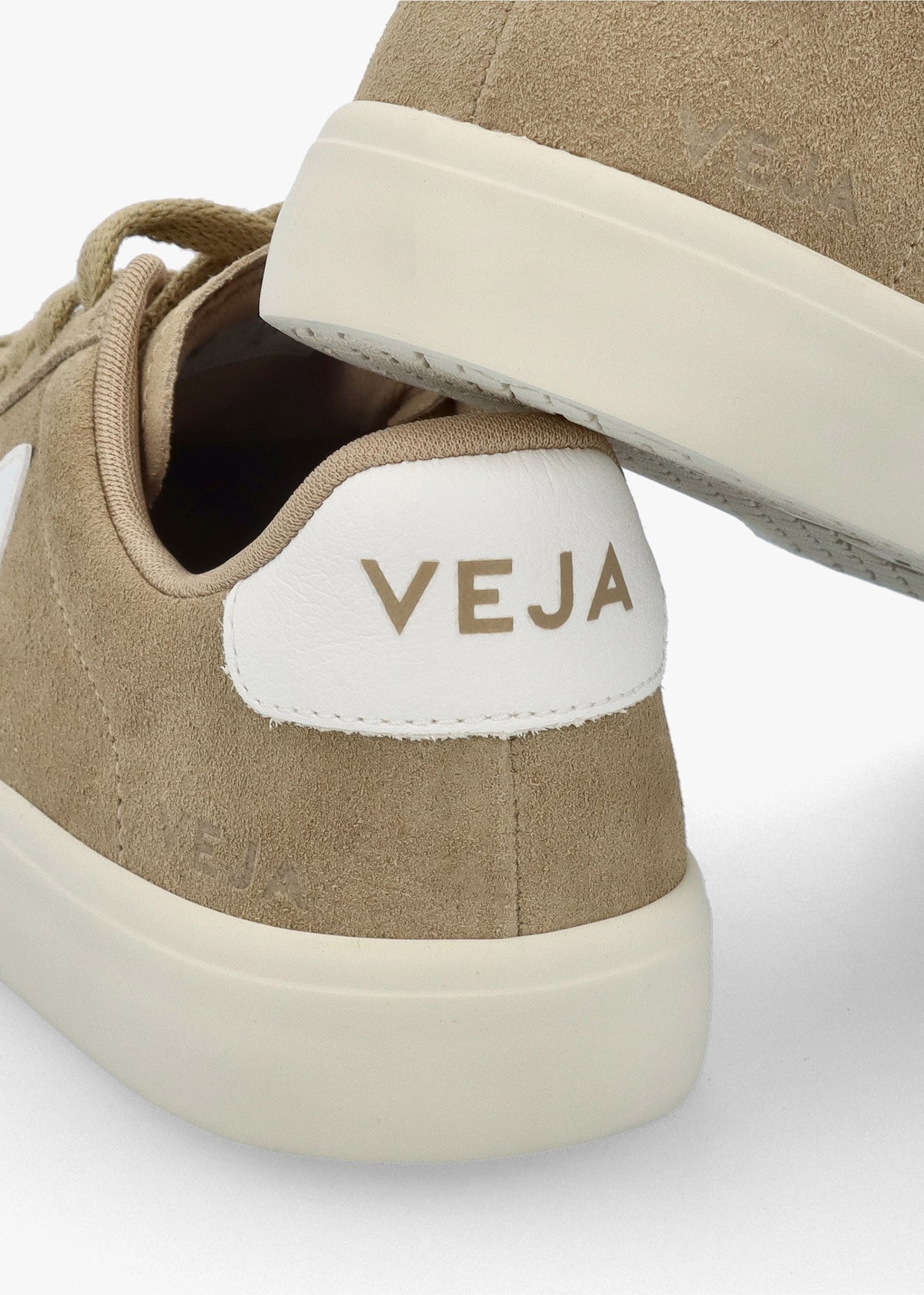 Campo Suede Dune White Trainers