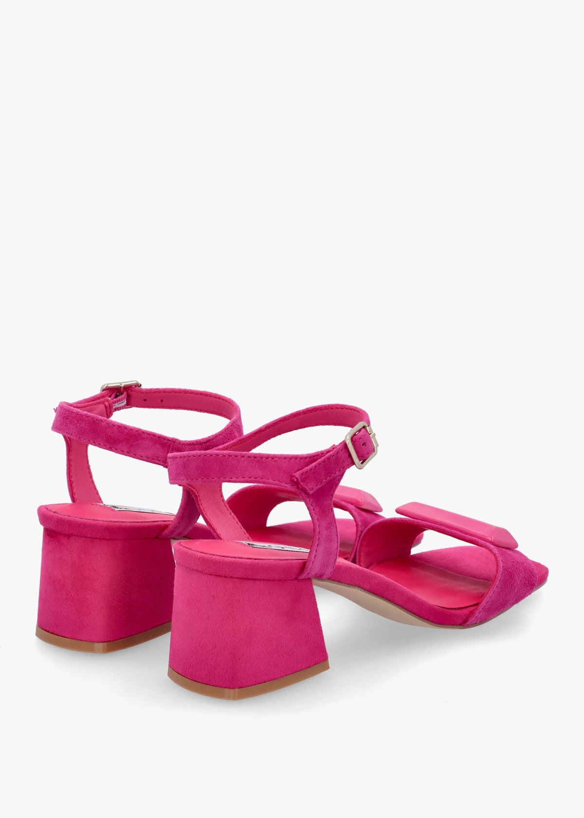 Villa Surry Fuchsia Suede Block Heel Sandals