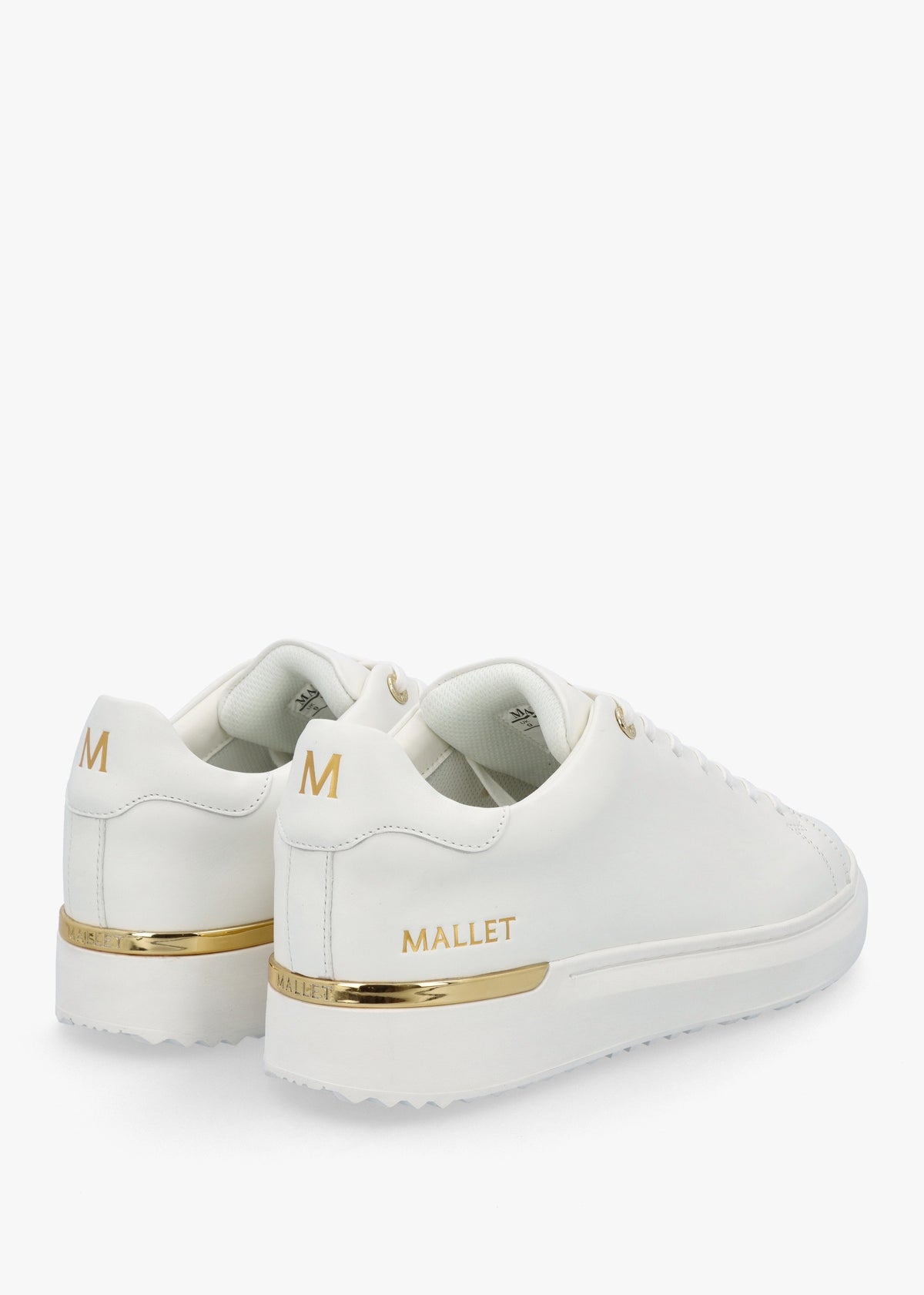 Men’s GRFTR Lite White & Gold Leather Trainers