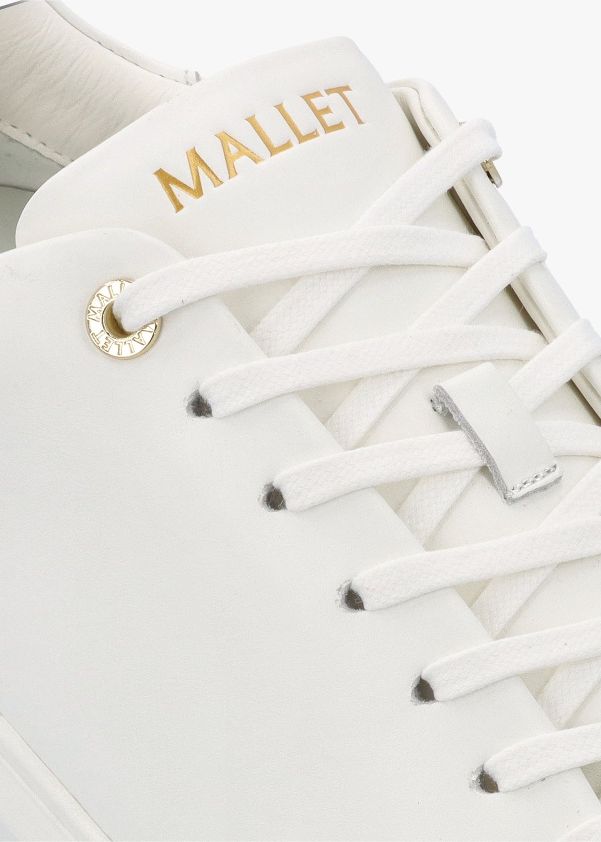 Men’s GRFTR Lite White & Gold Leather Trainers