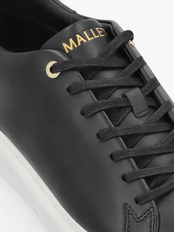 Men’s GRFTR Lite Black & Gold Leather Trainers