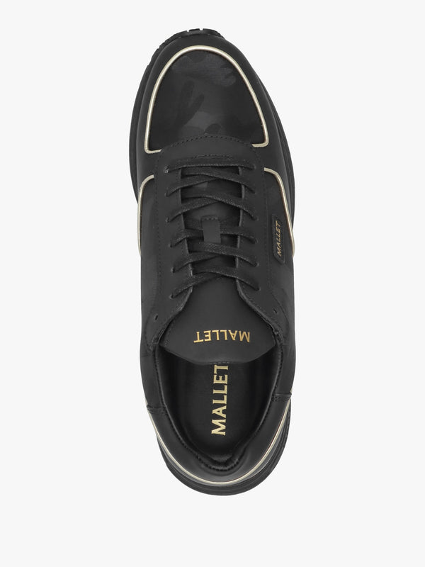 Men’s Popham Lite Triple Black Gold Camo Trainers