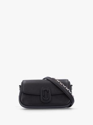 The Clover Black Leather Shoulder Bag