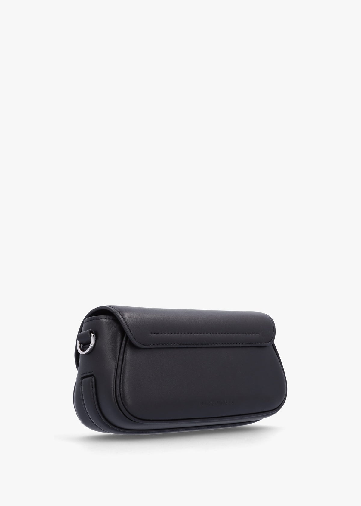 The Clover Black Leather Shoulder Bag