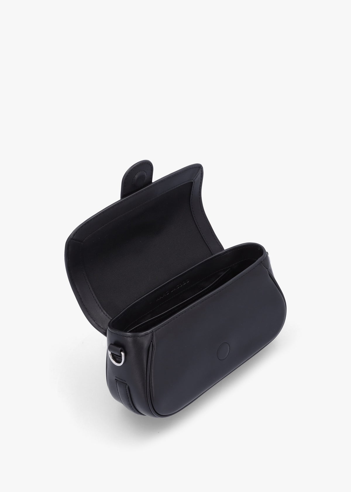 The Clover Black Leather Shoulder Bag