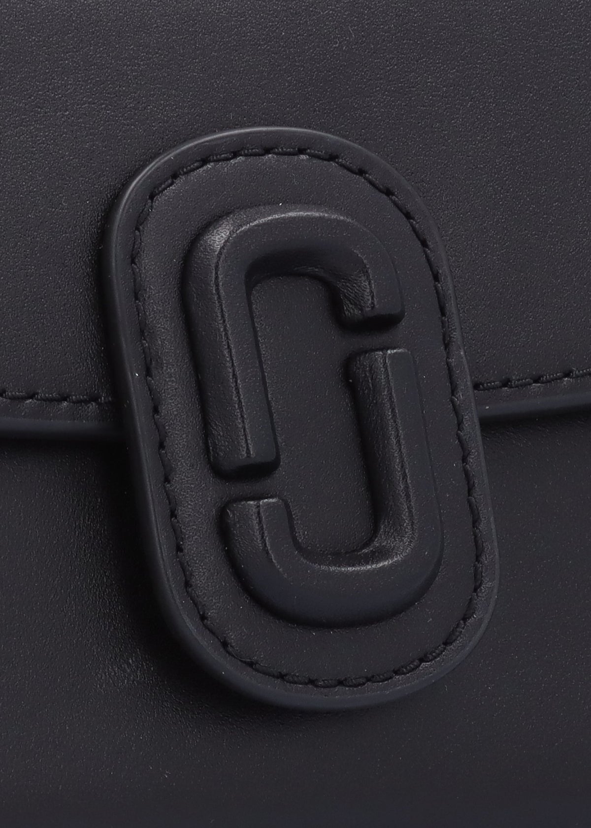 The Clover Black Leather Shoulder Bag
