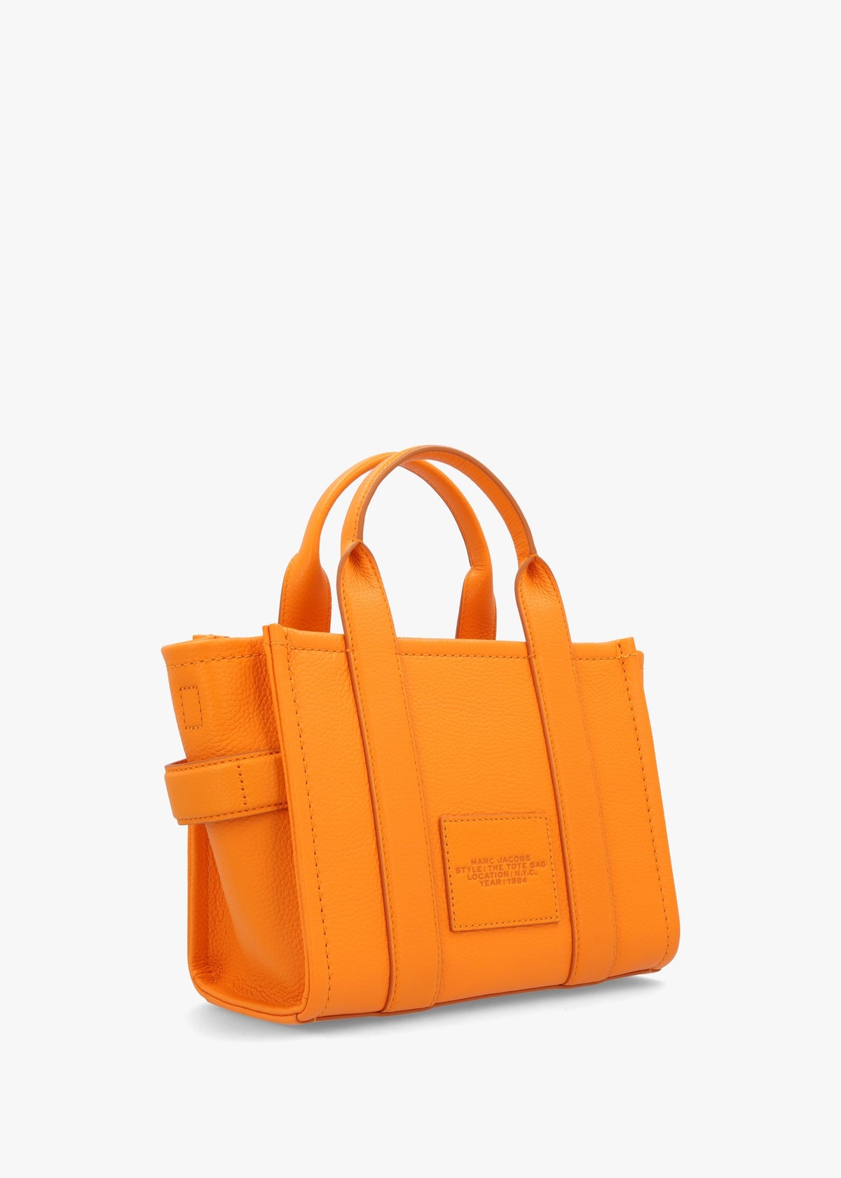 The Leather Small Tangerine Tote Bag