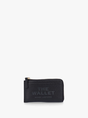 The Leather Top Zip Black Multi Wallet
