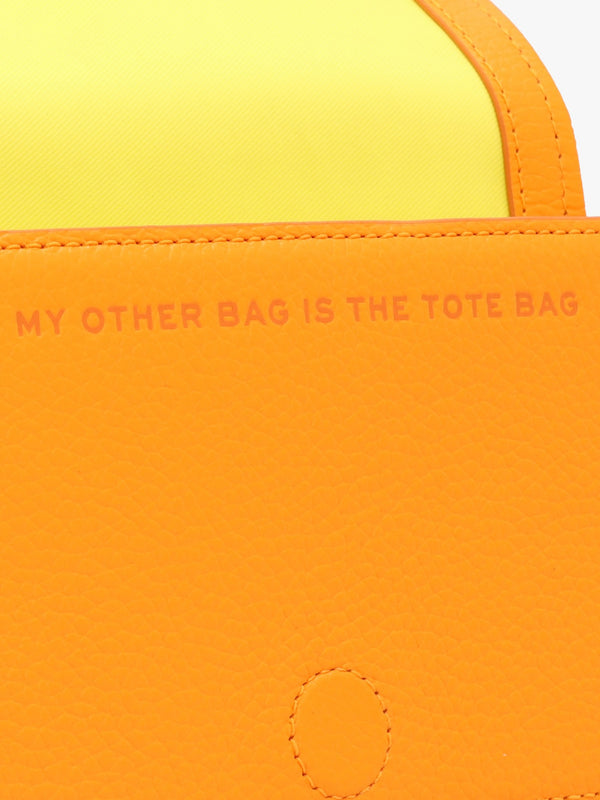 The Leather Mini Tangerine Cross-Body Bag