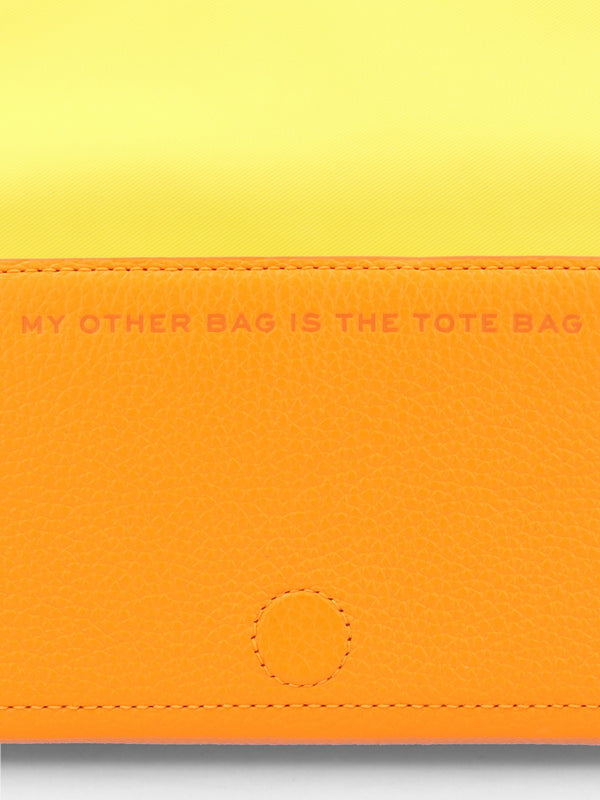 The Leather Mini Tangerine Cross-Body Bag