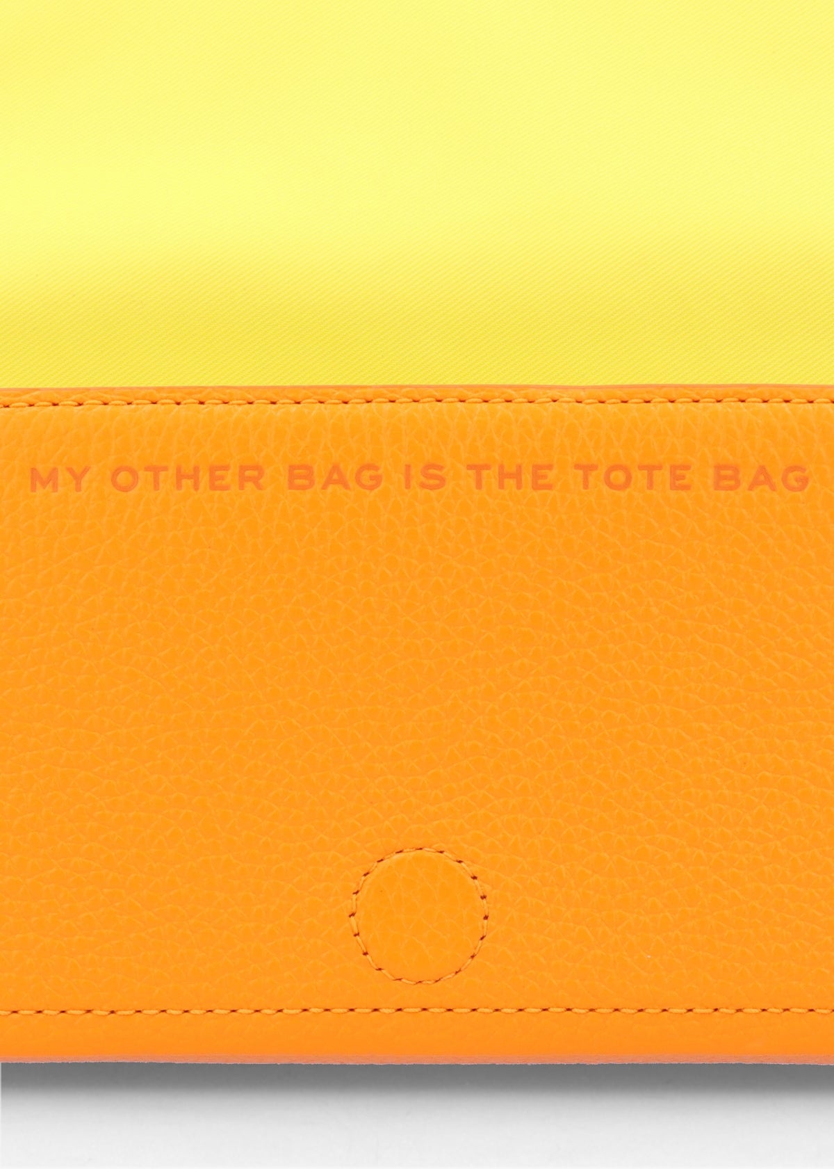 The Leather Mini Tangerine Cross-Body Bag