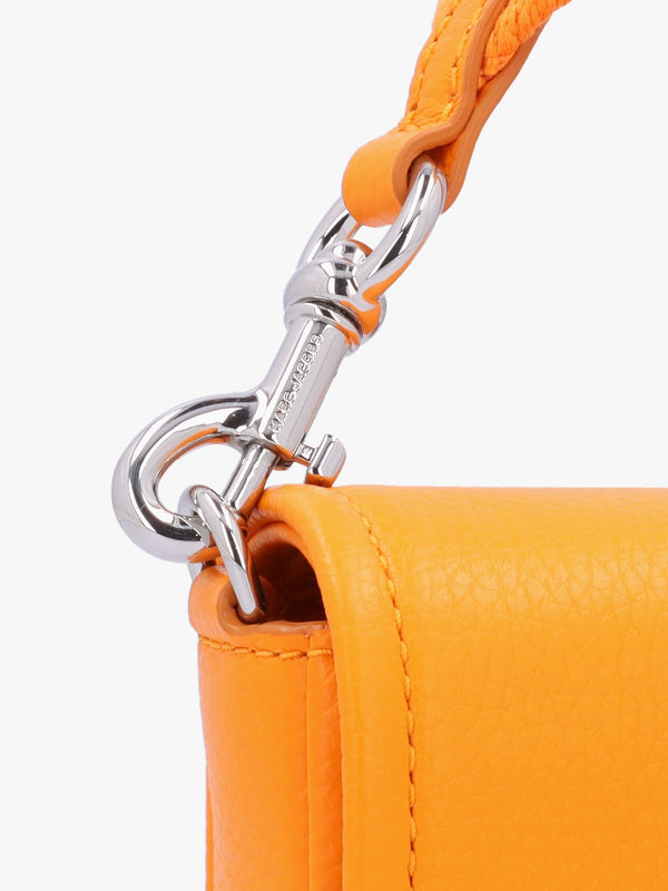The Leather Mini Tangerine Cross-Body Bag