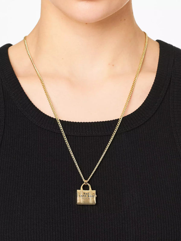 The Tote Bag Light Antique Gold Necklace