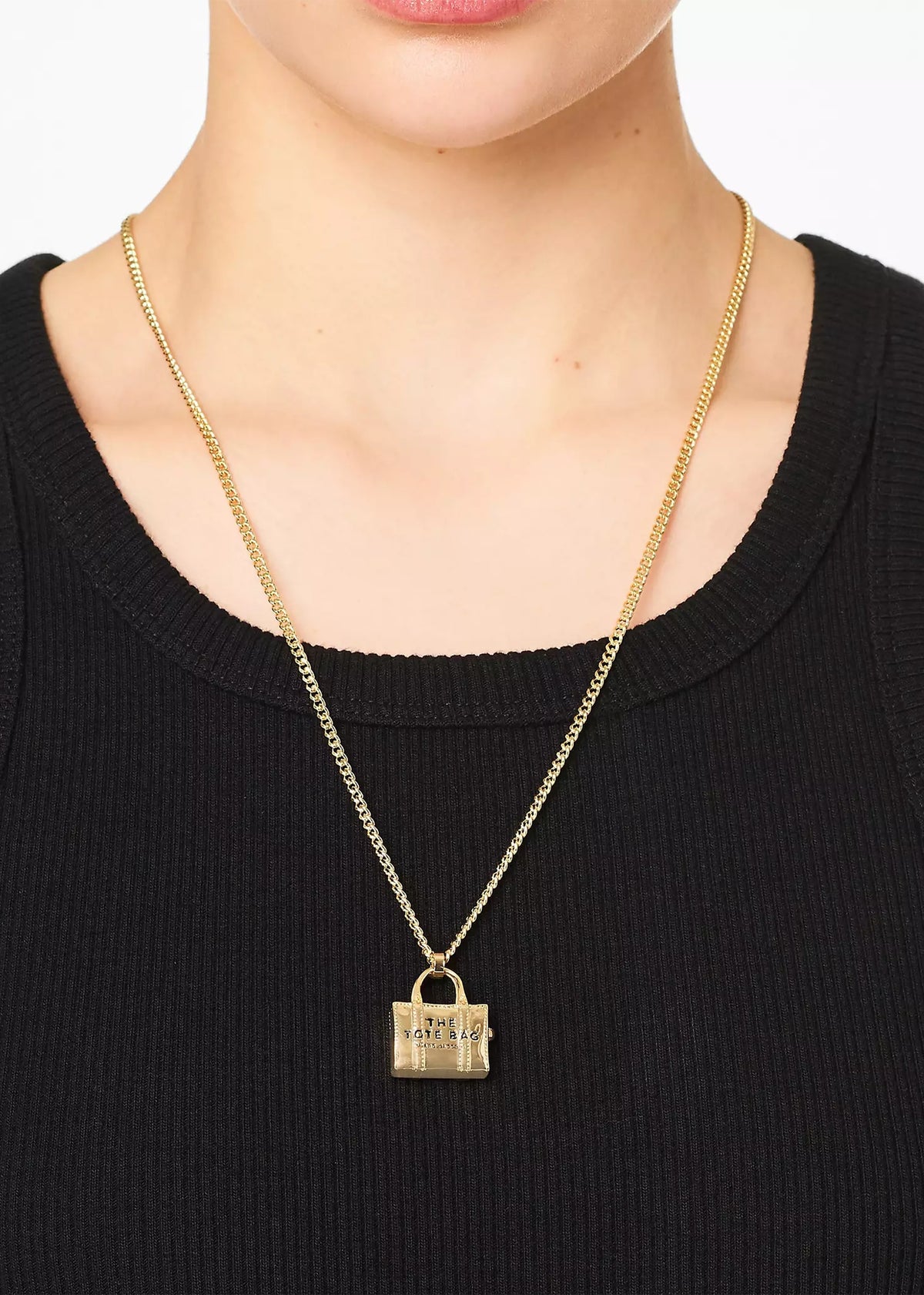 The Tote Bag Light Antique Gold Necklace