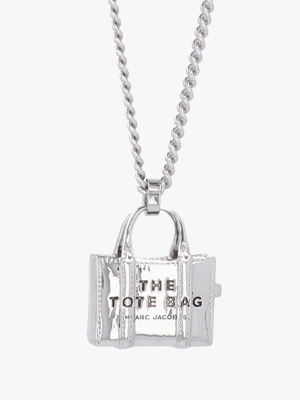 The Tote Bag Light Antique Silver Necklace