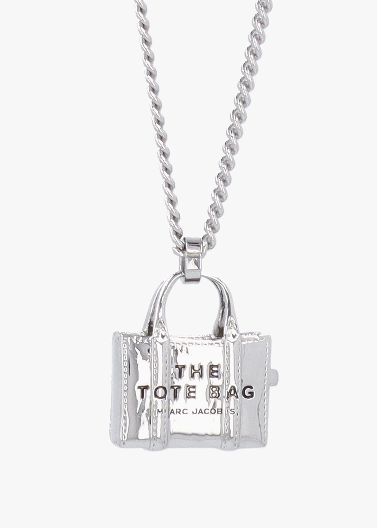 The Tote Bag Light Antique Silver Necklace