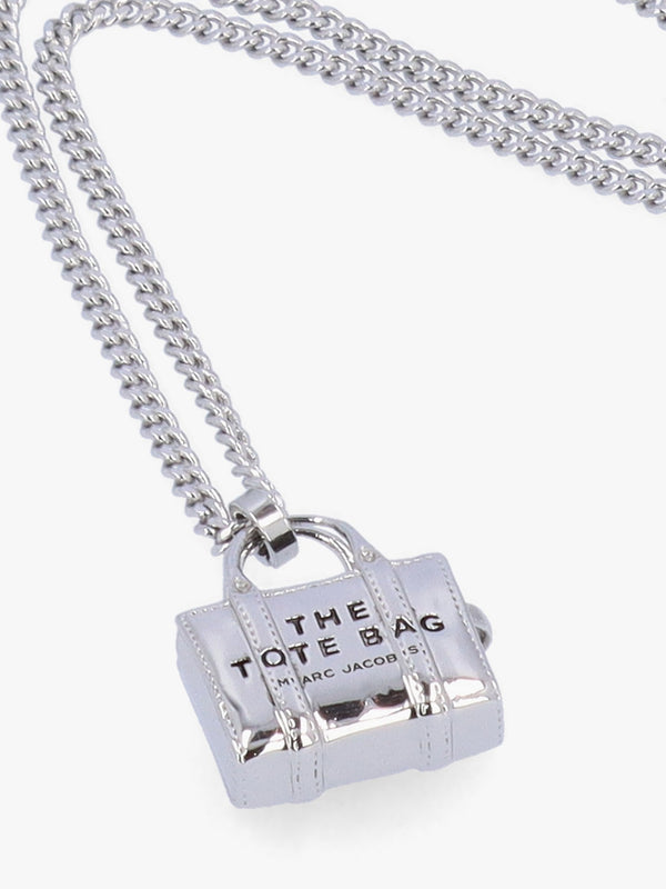The Tote Bag Light Antique Silver Necklace