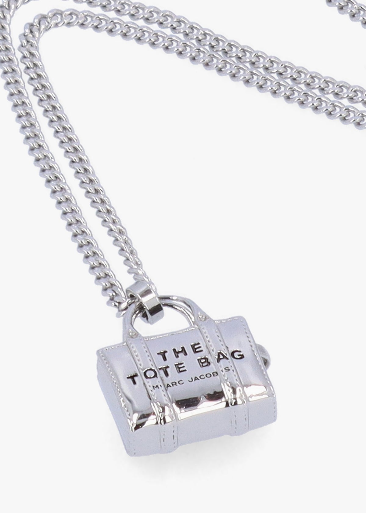 The Tote Bag Light Antique Silver Necklace