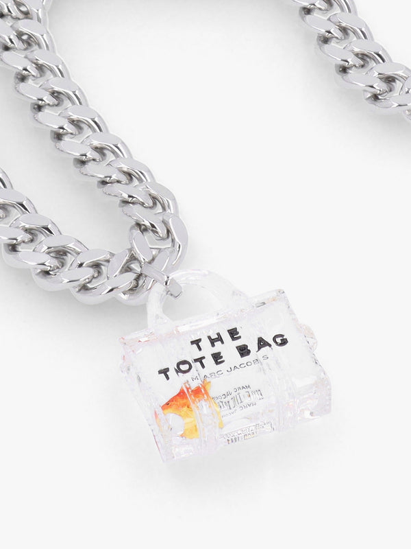 The Tote Bag Light Antique Silver Goldfish Necklace