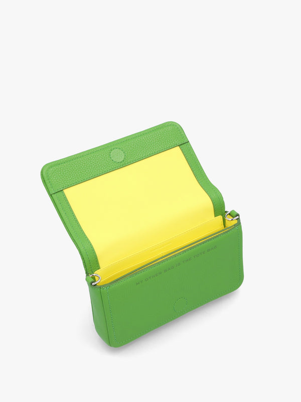 The Leather Mini Kiwi Cross-Body Bag