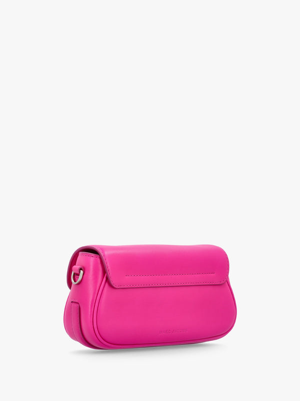 The Clover Hot Pink Leather Shoulder Bag