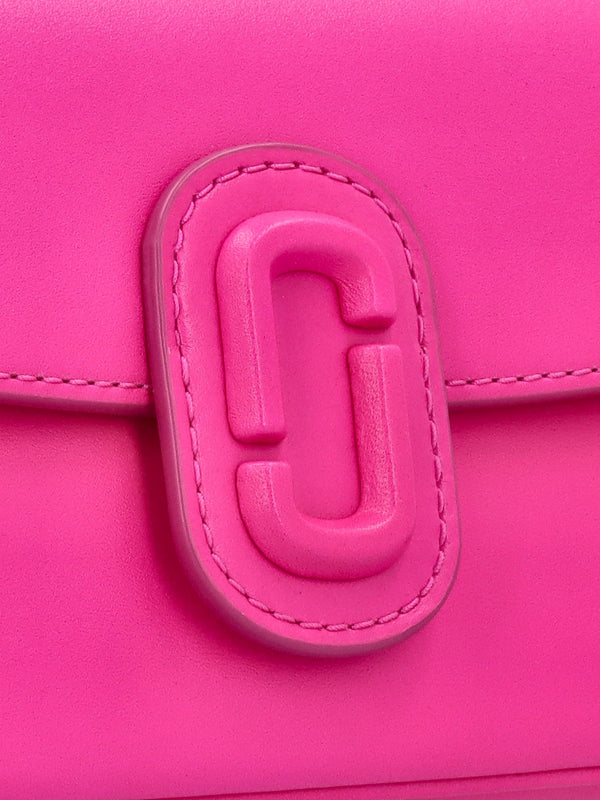 The Clover Hot Pink Leather Shoulder Bag