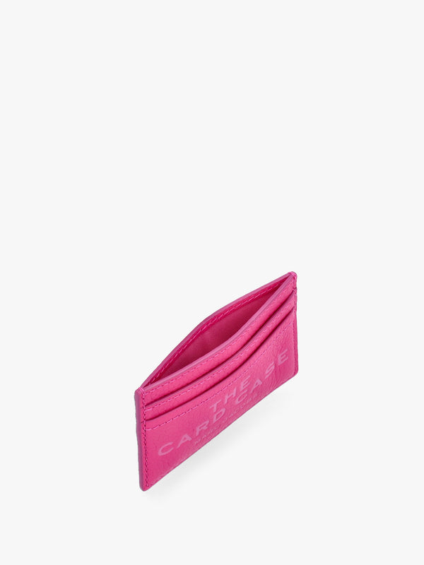 The Leather Hot Pink Card Case