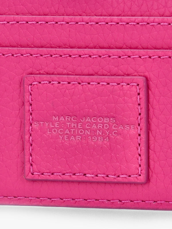 The Leather Hot Pink Card Case