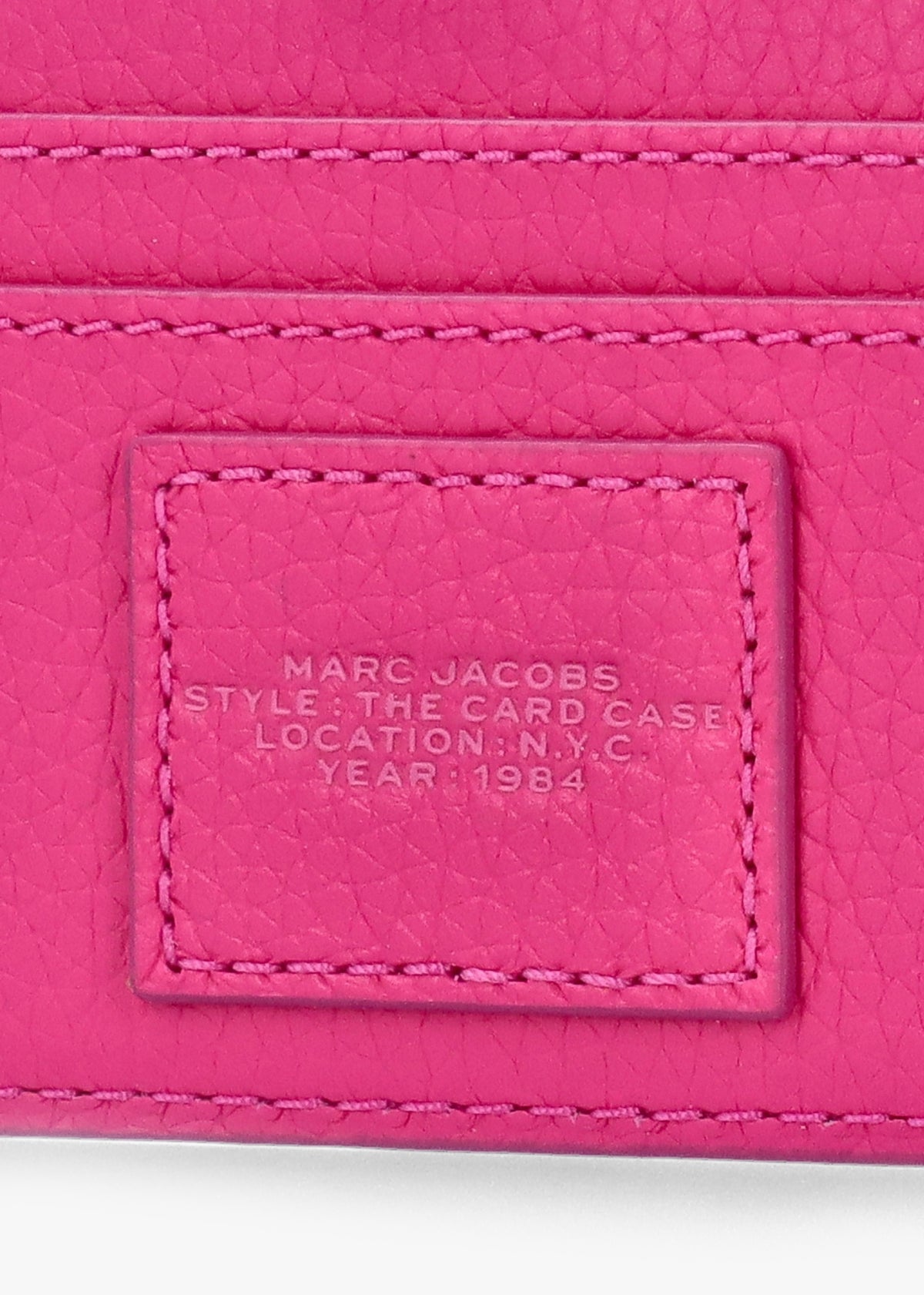 The Leather Hot Pink Card Case