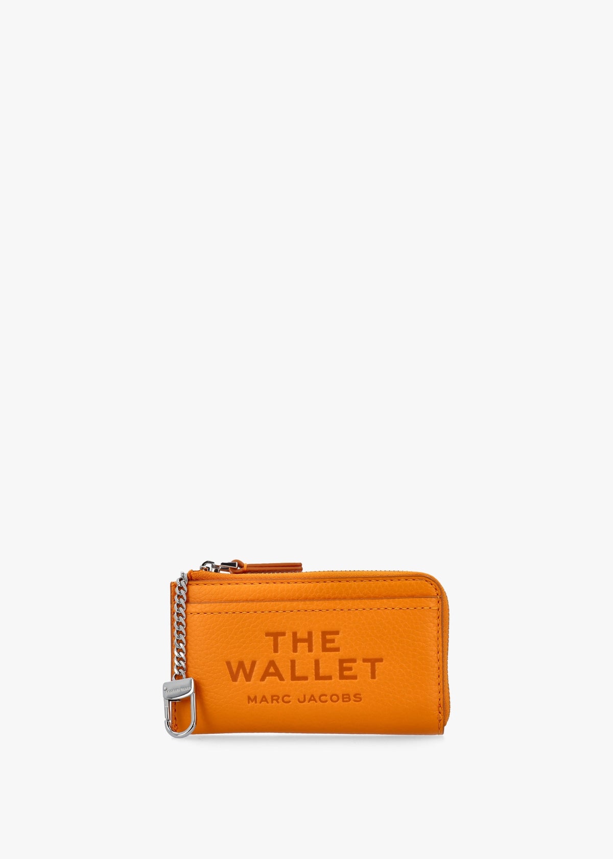 The Leather Top Zip Tangerine Multi Wallet