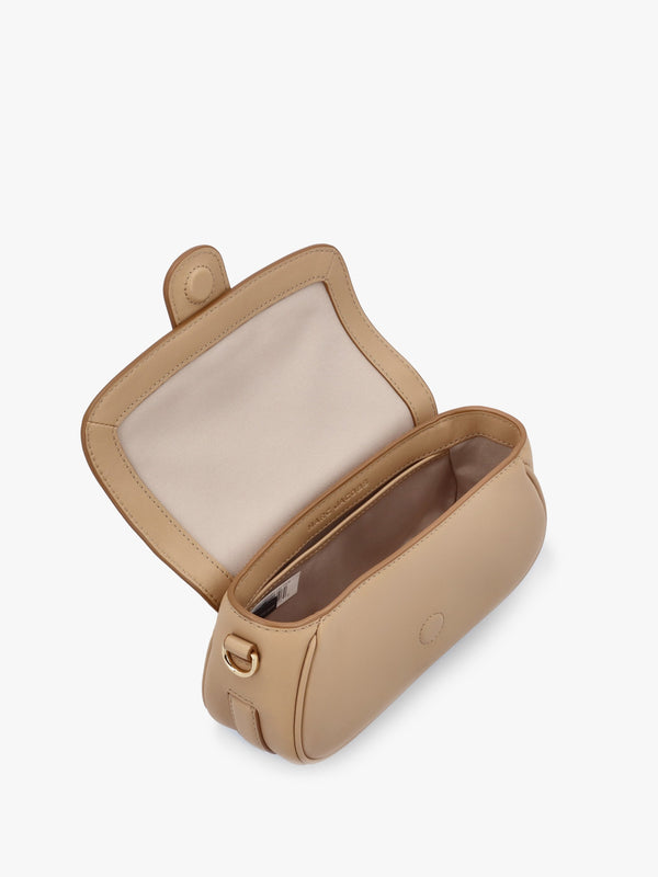 The Clover Camel Leather Shoulder Bag